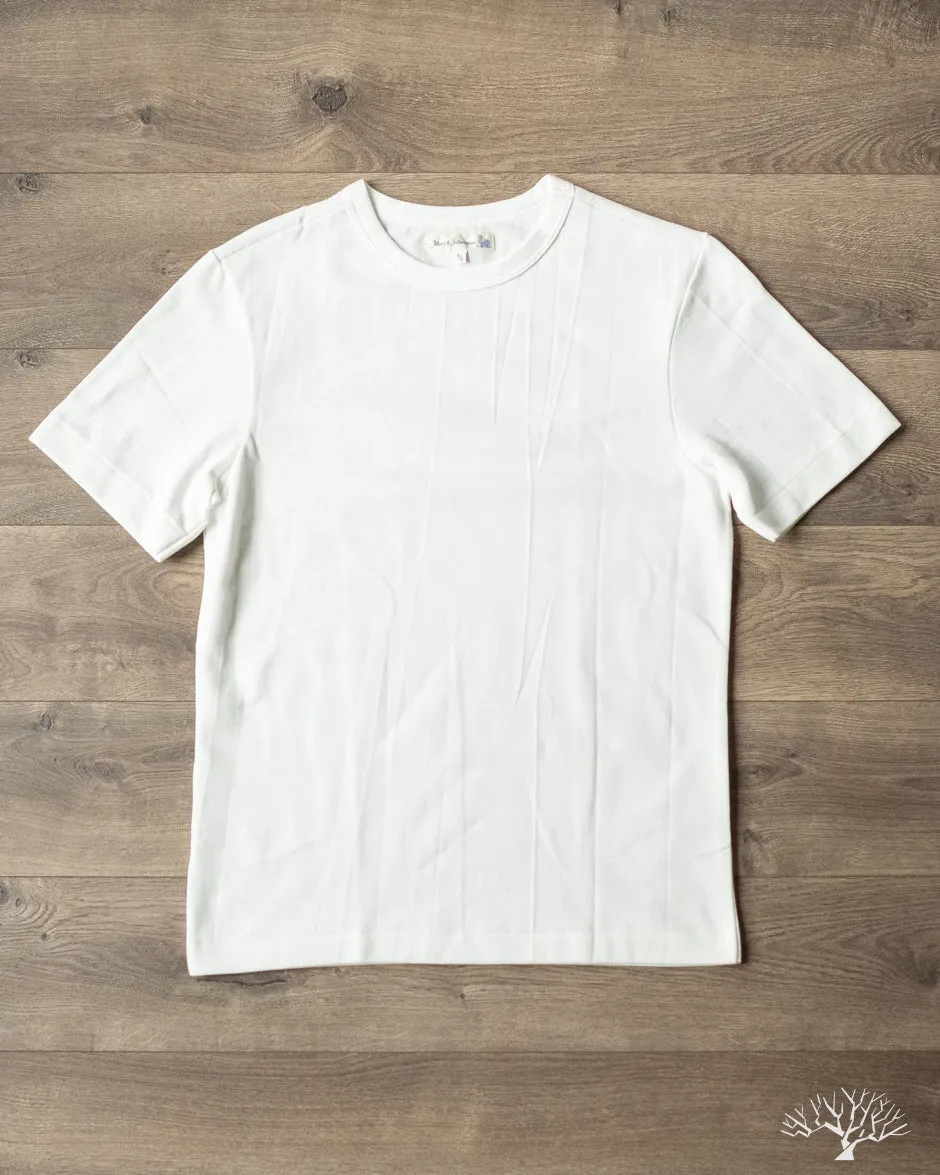 214PK - Loopwheel Pikée Tee - White
