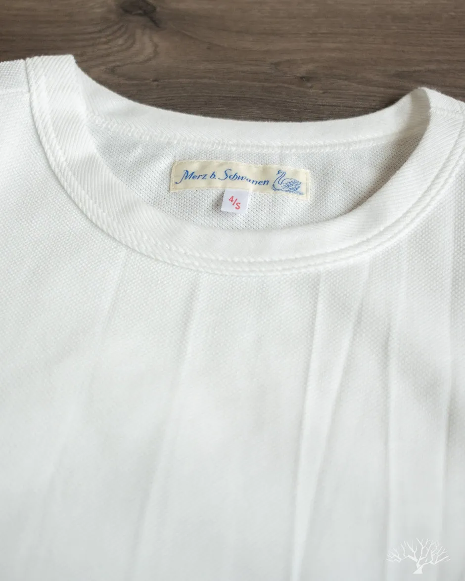 214PK - Loopwheel Pikée Tee - White