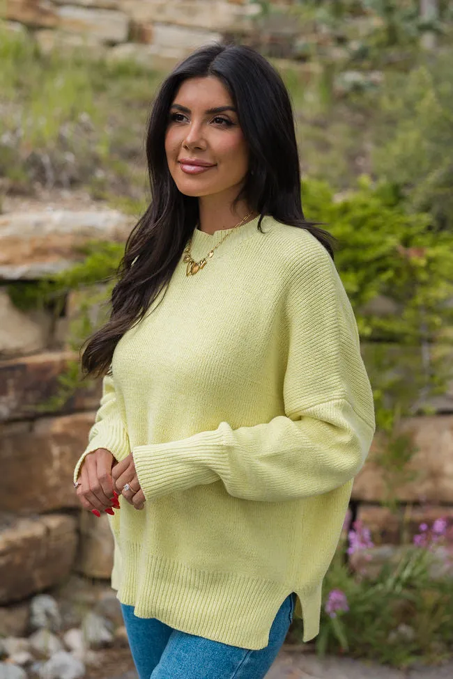 A Great Escape Yellow Oversized Sweater SALE