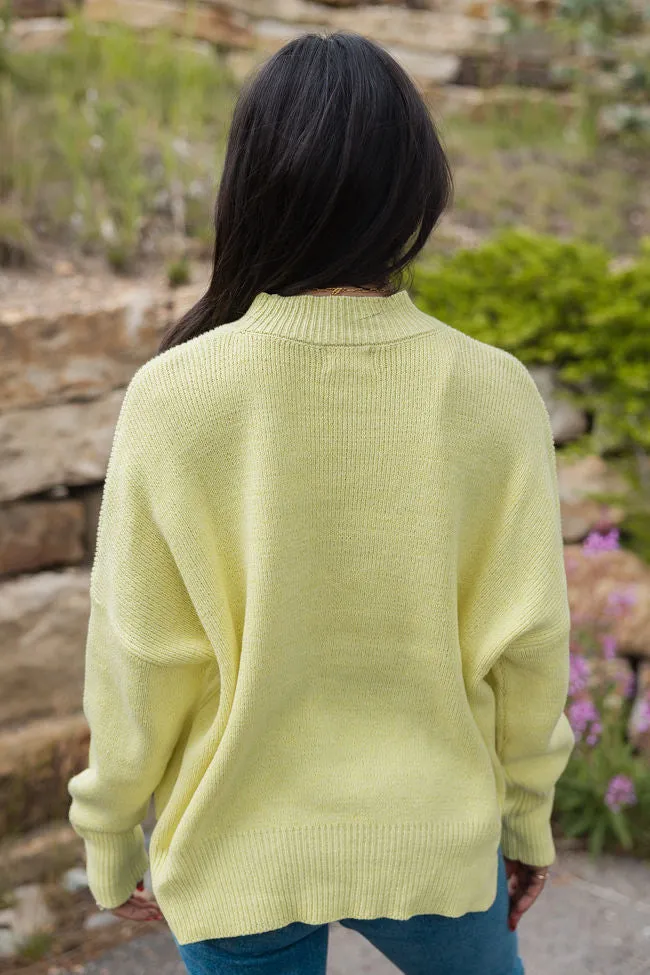 A Great Escape Yellow Oversized Sweater SALE