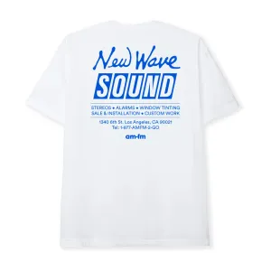 am-fm NEW WAVE TEE // WHITE