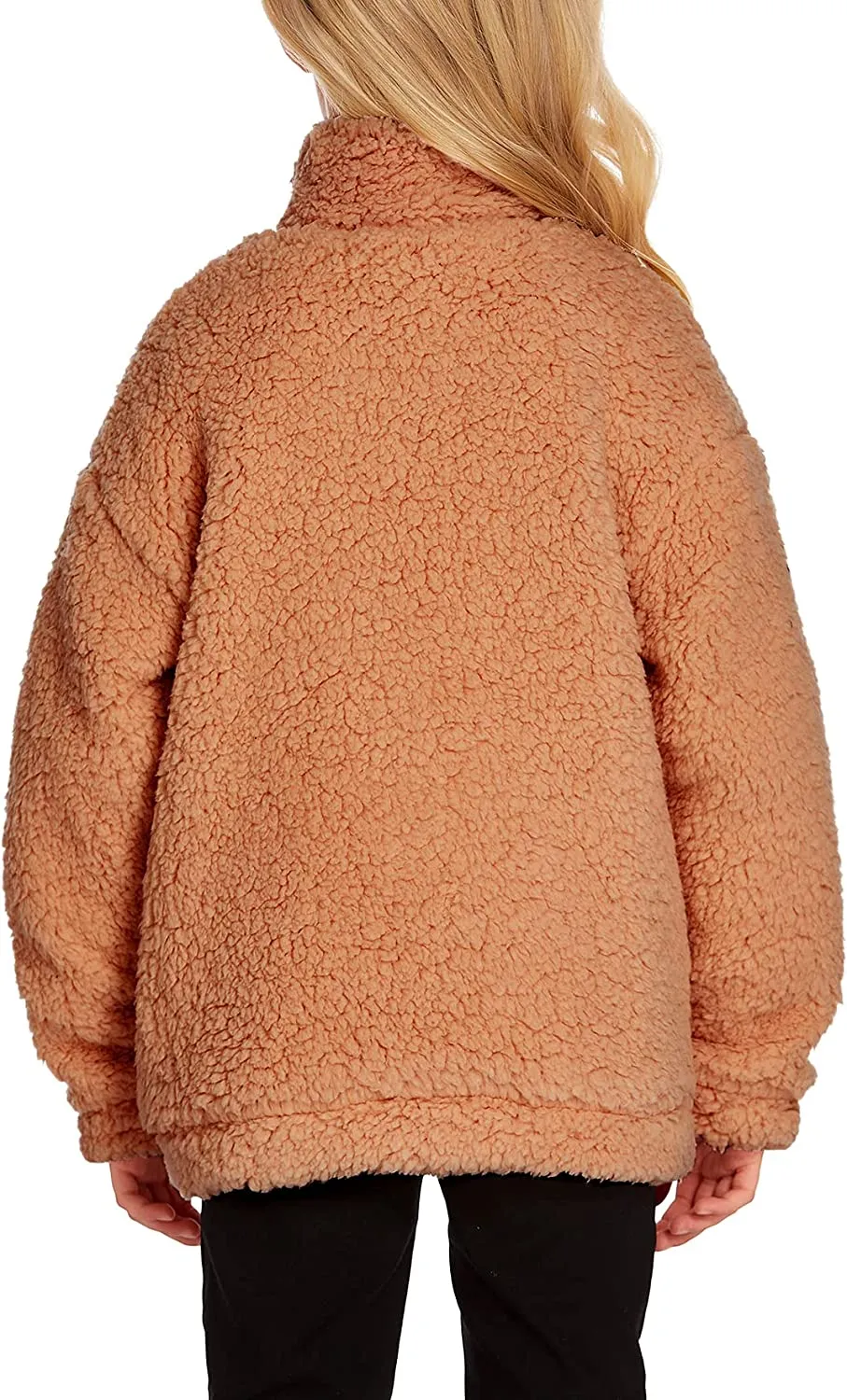 Arshiner Girls Full Zip Fleece Jacket Sherpa Outwear Coat