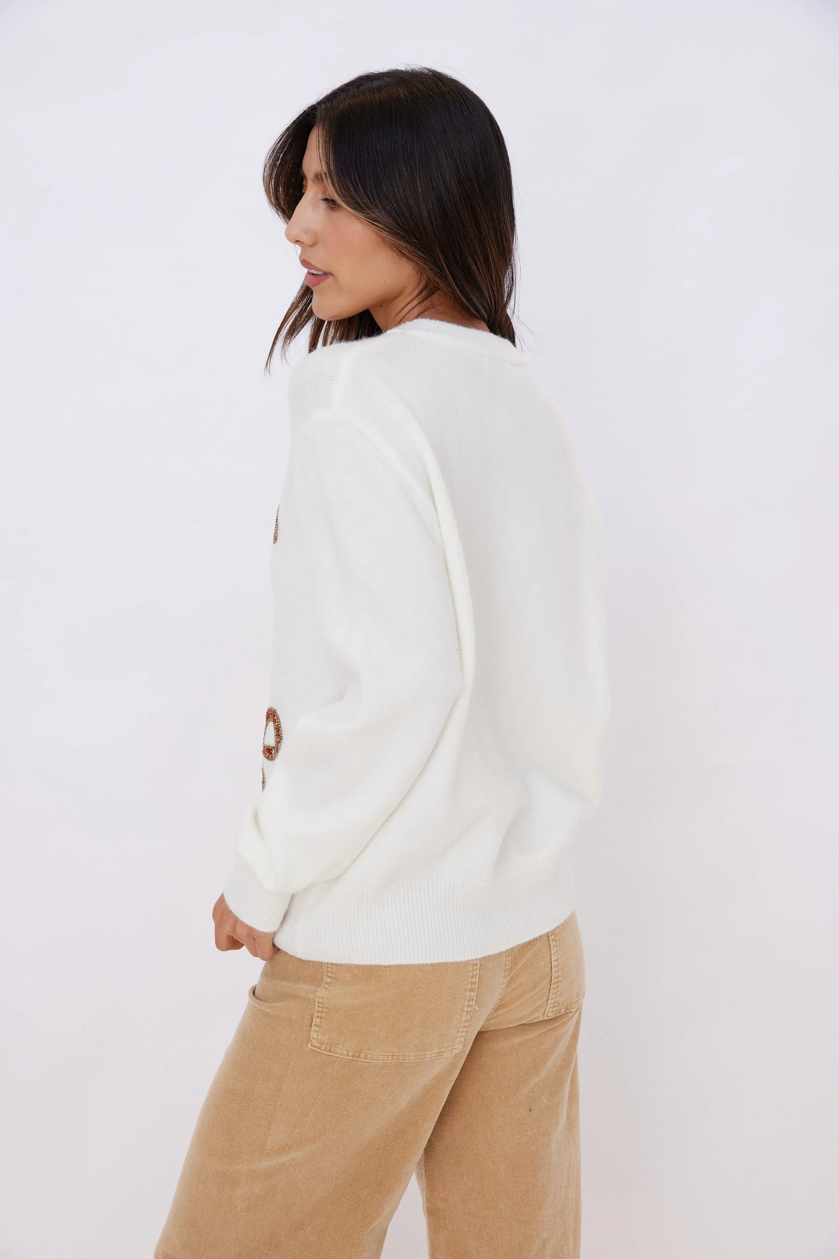 Ashton Sequin Bow Sweater