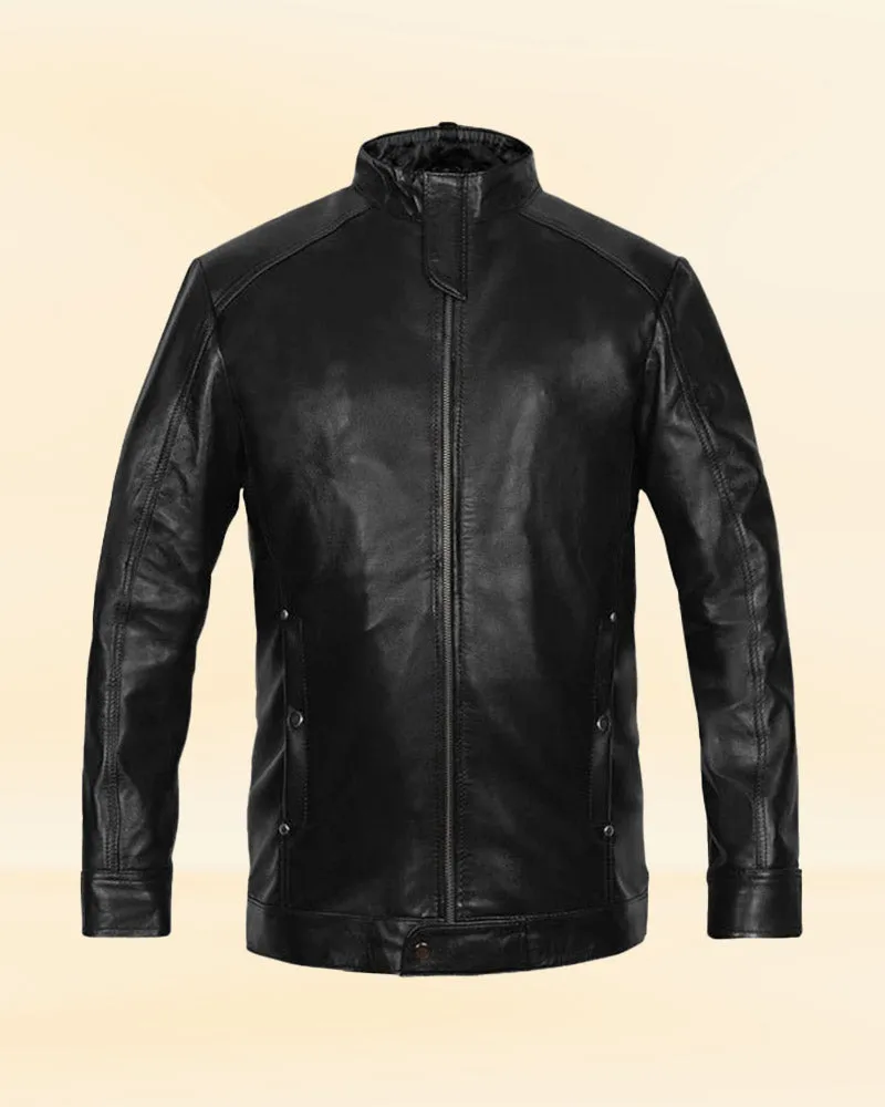 Black Style Leather Jacket Worn By Bradley Cooper | Bradley Cooper Black Style Leather Jacket