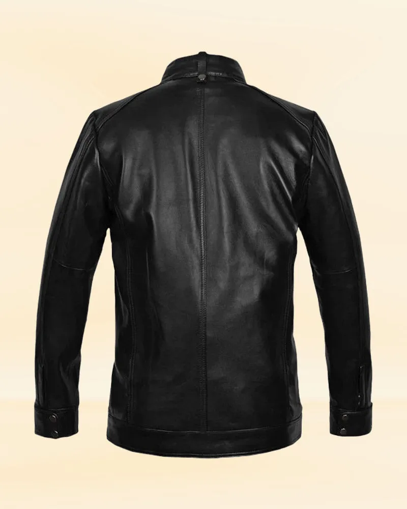 Black Style Leather Jacket Worn By Bradley Cooper | Bradley Cooper Black Style Leather Jacket