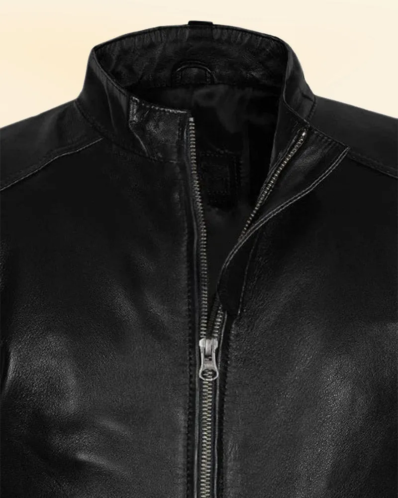 Black Style Leather Jacket Worn By Bradley Cooper | Bradley Cooper Black Style Leather Jacket