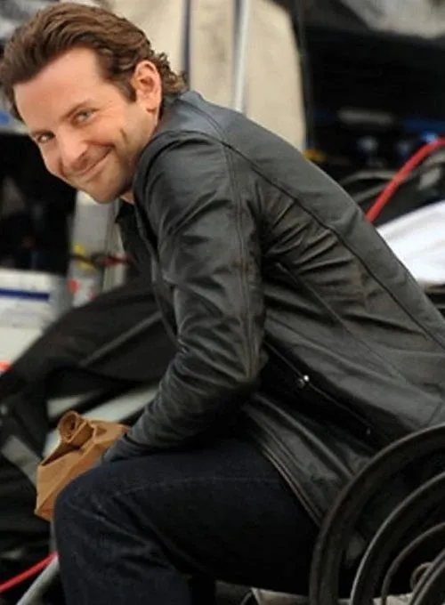 Black Style Leather Jacket Worn By Bradley Cooper | Bradley Cooper Black Style Leather Jacket