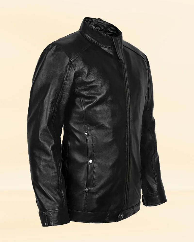 Black Style Leather Jacket Worn By Bradley Cooper | Bradley Cooper Black Style Leather Jacket