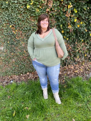 Blitzen Thermal Blouse in Olive
