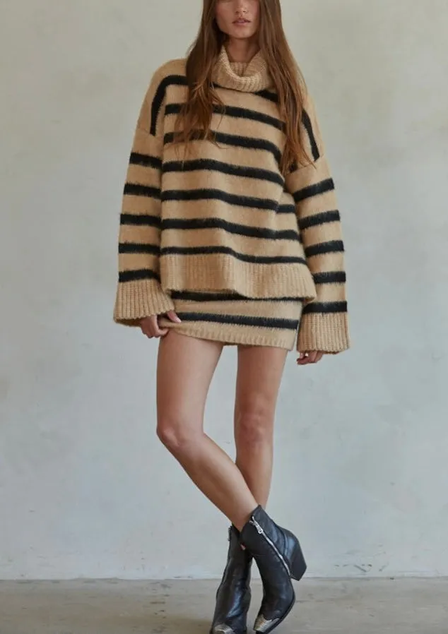 Briette Knit Sweater and Skirt  Knit Set By Together