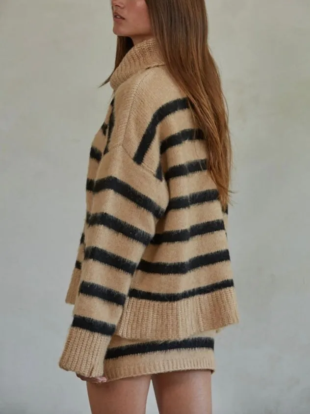 Briette Knit Sweater and Skirt  Knit Set By Together