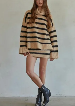 Briette Knit Sweater and Skirt  Knit Set By Together