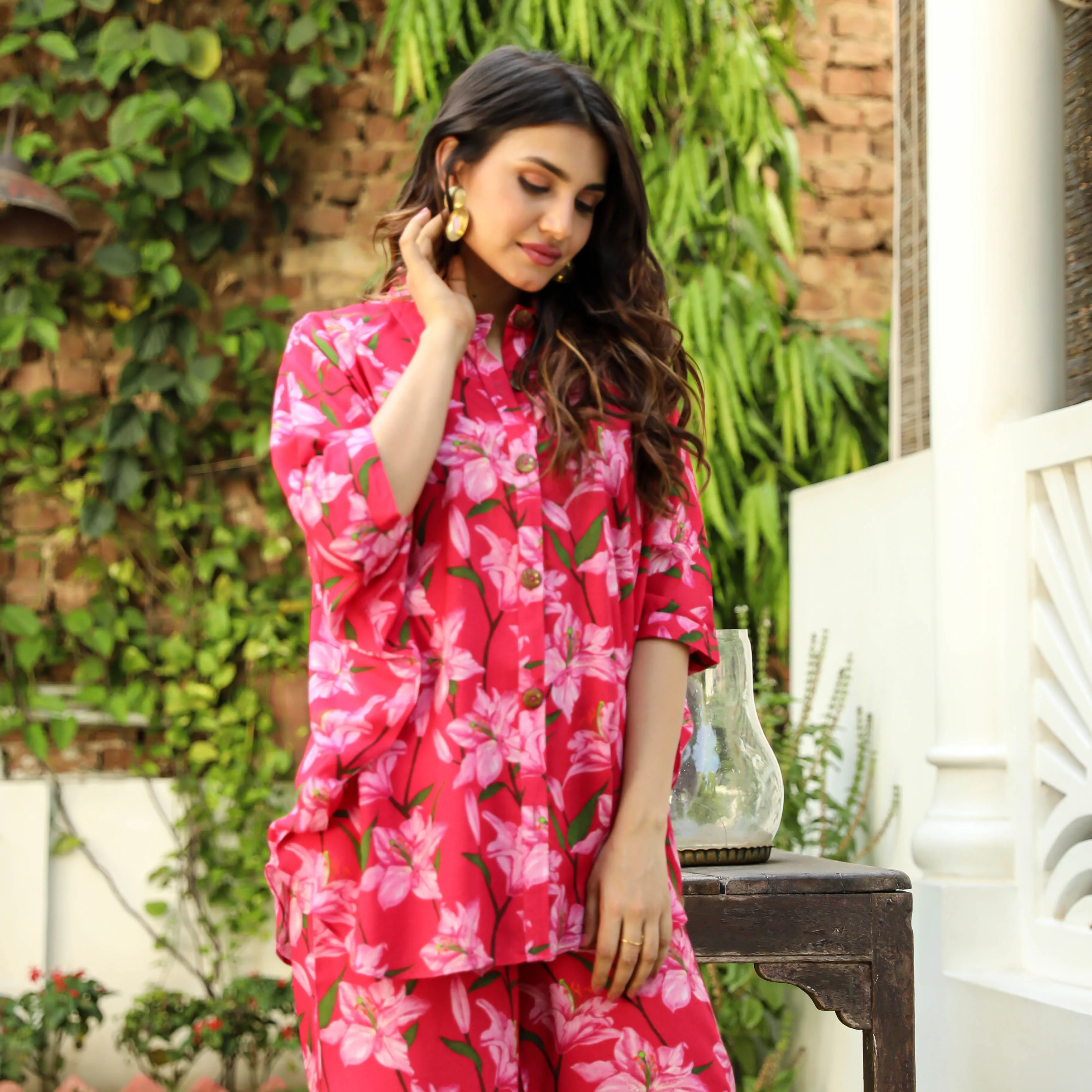 Bunaai Lily Print Co-ord Set