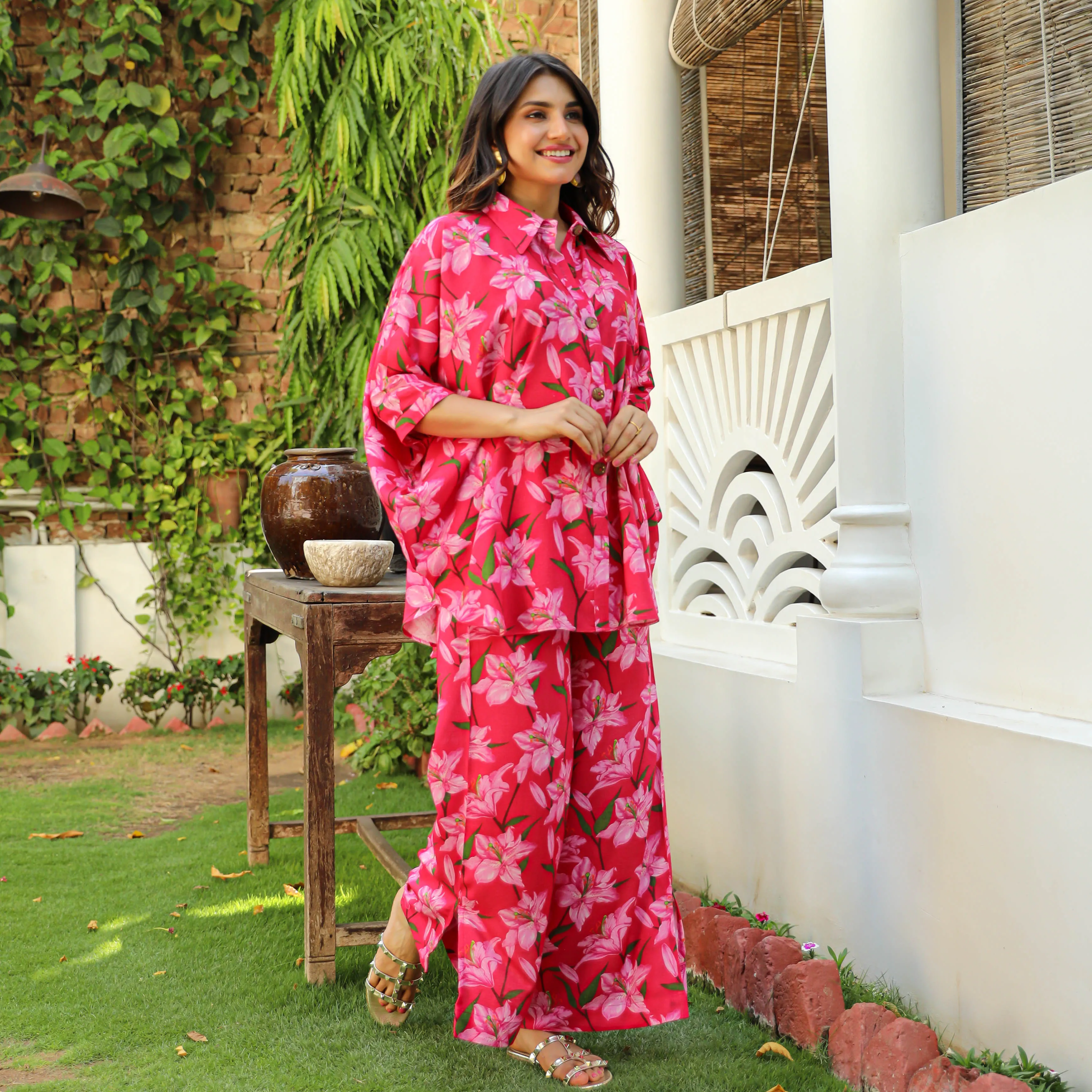 Bunaai Lily Print Co-ord Set