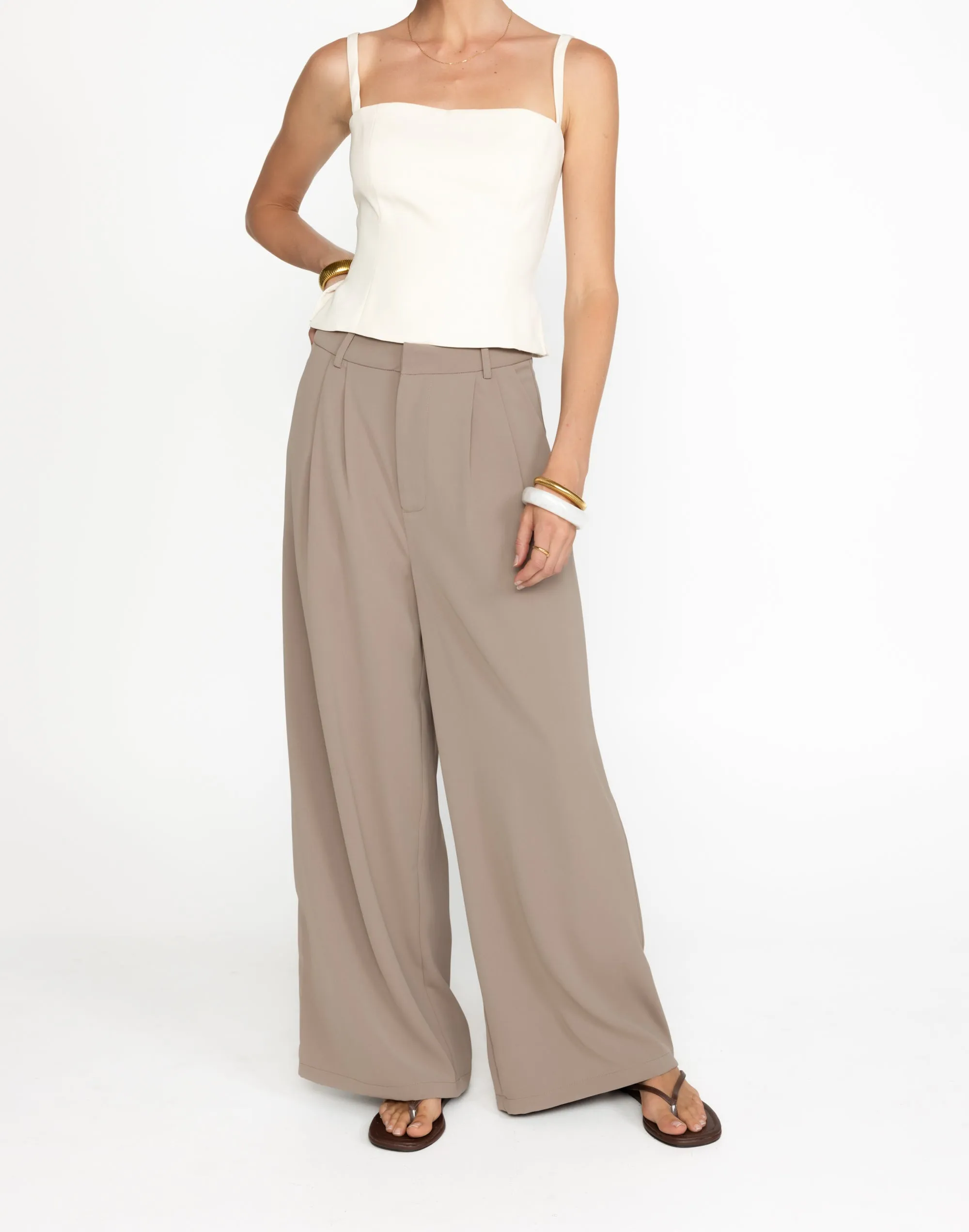 Chicago Pants (Mushroom) - Petite