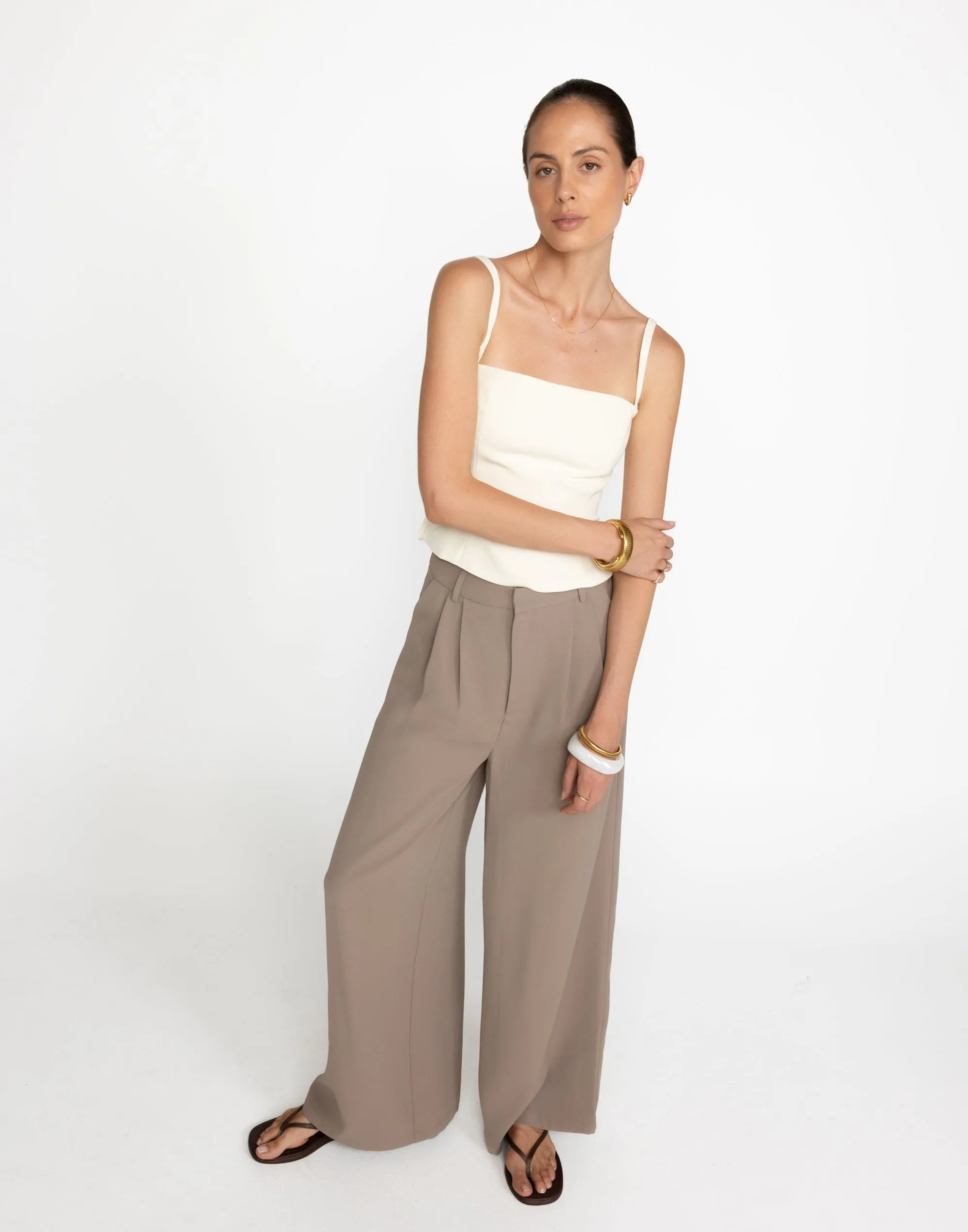 Chicago Pants (Mushroom) - Petite