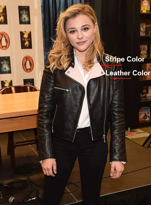 CHLOE GRACE MORETZ LEATHER JACKET | WOMEN CELEBRITY LEATHER JACKET BY THE JACKET SELLER 