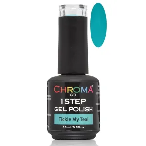 Chroma Gel 1 Step Gel Polish - Tickle My Teal No.61