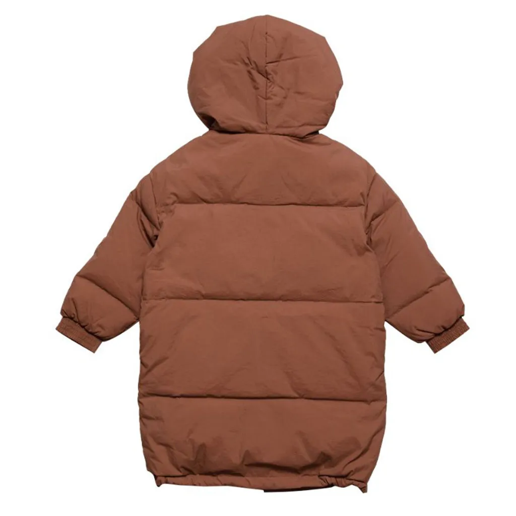 Coat Puffa Up Long Dull Pink