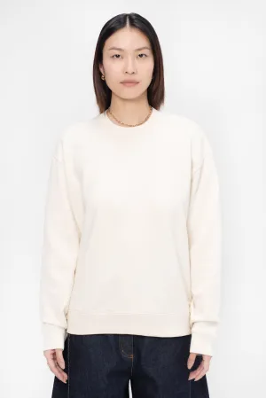 Crew Neck Sweatshirt, Ivory