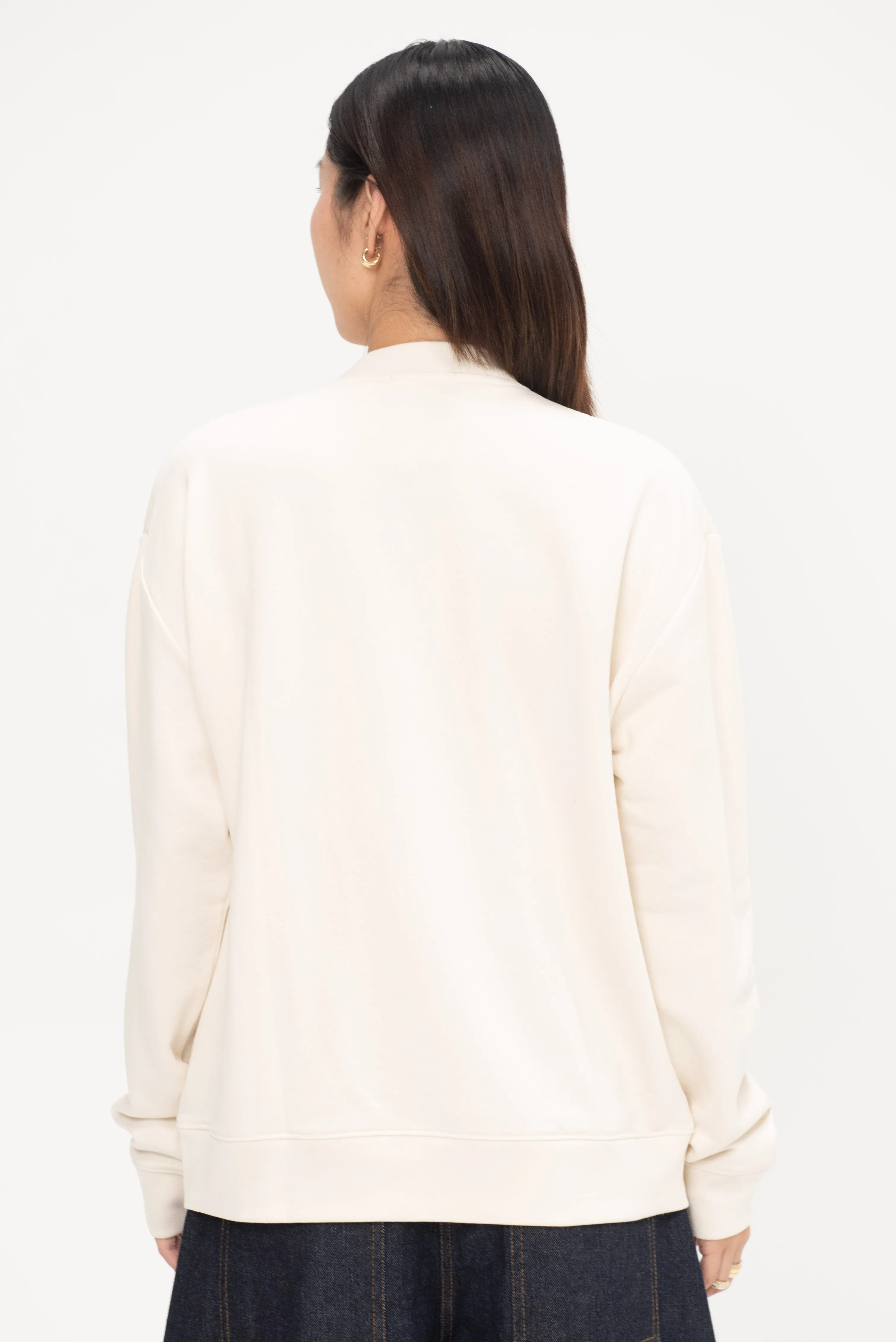 Crew Neck Sweatshirt, Ivory