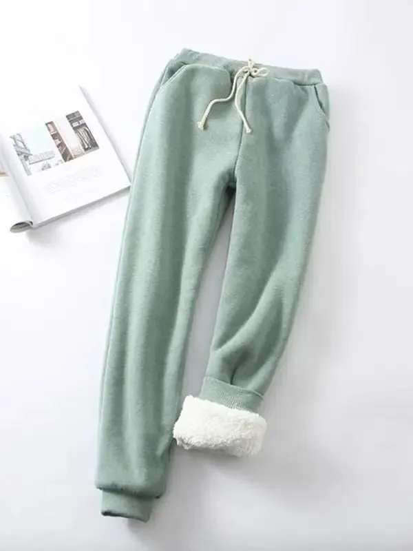 Experience Unparalleled Warmth and Style with Women's Thickened Cashmere Pants