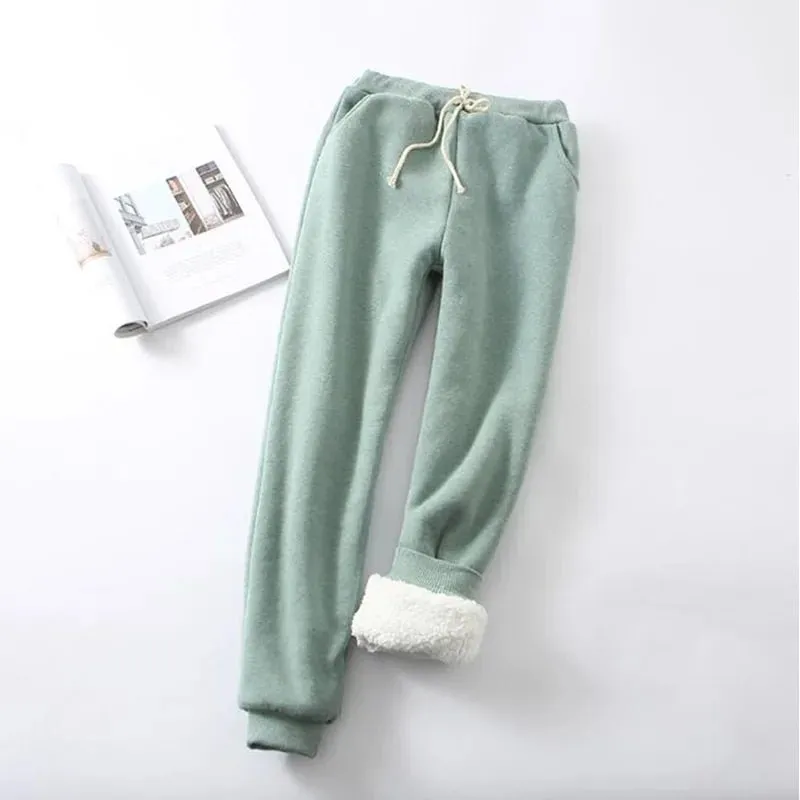 Experience Unparalleled Warmth and Style with Women's Thickened Cashmere Pants