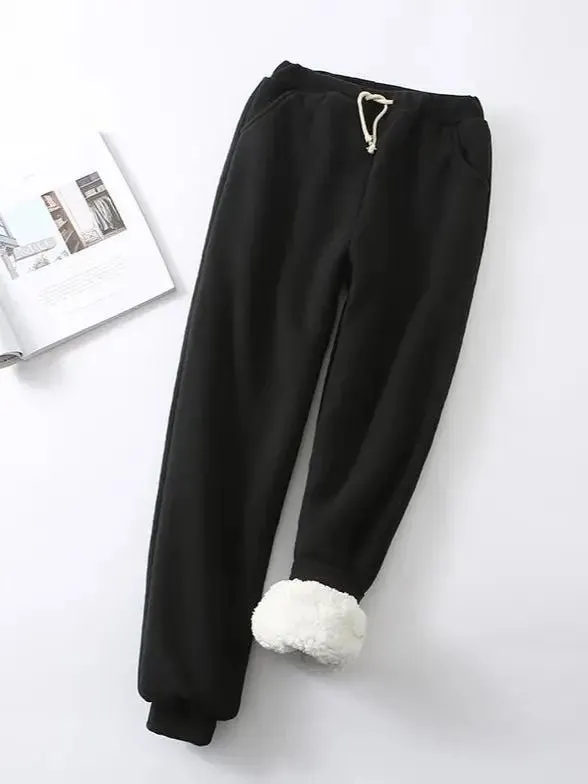 Experience Unparalleled Warmth and Style with Women's Thickened Cashmere Pants
