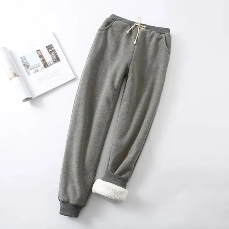 Experience Unparalleled Warmth and Style with Women's Thickened Cashmere Pants