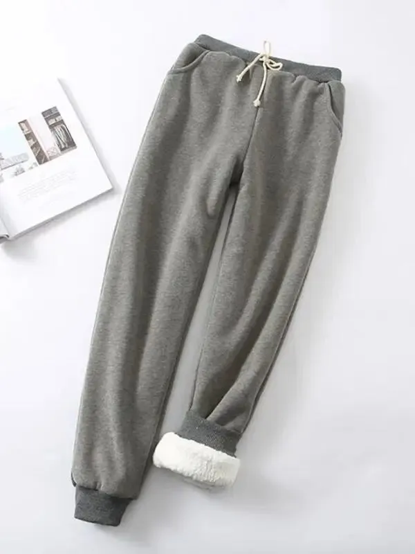 Experience Unparalleled Warmth and Style with Women's Thickened Cashmere Pants