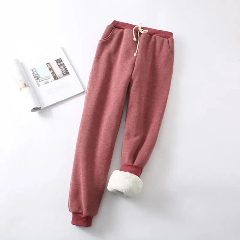 Experience Unparalleled Warmth and Style with Women's Thickened Cashmere Pants