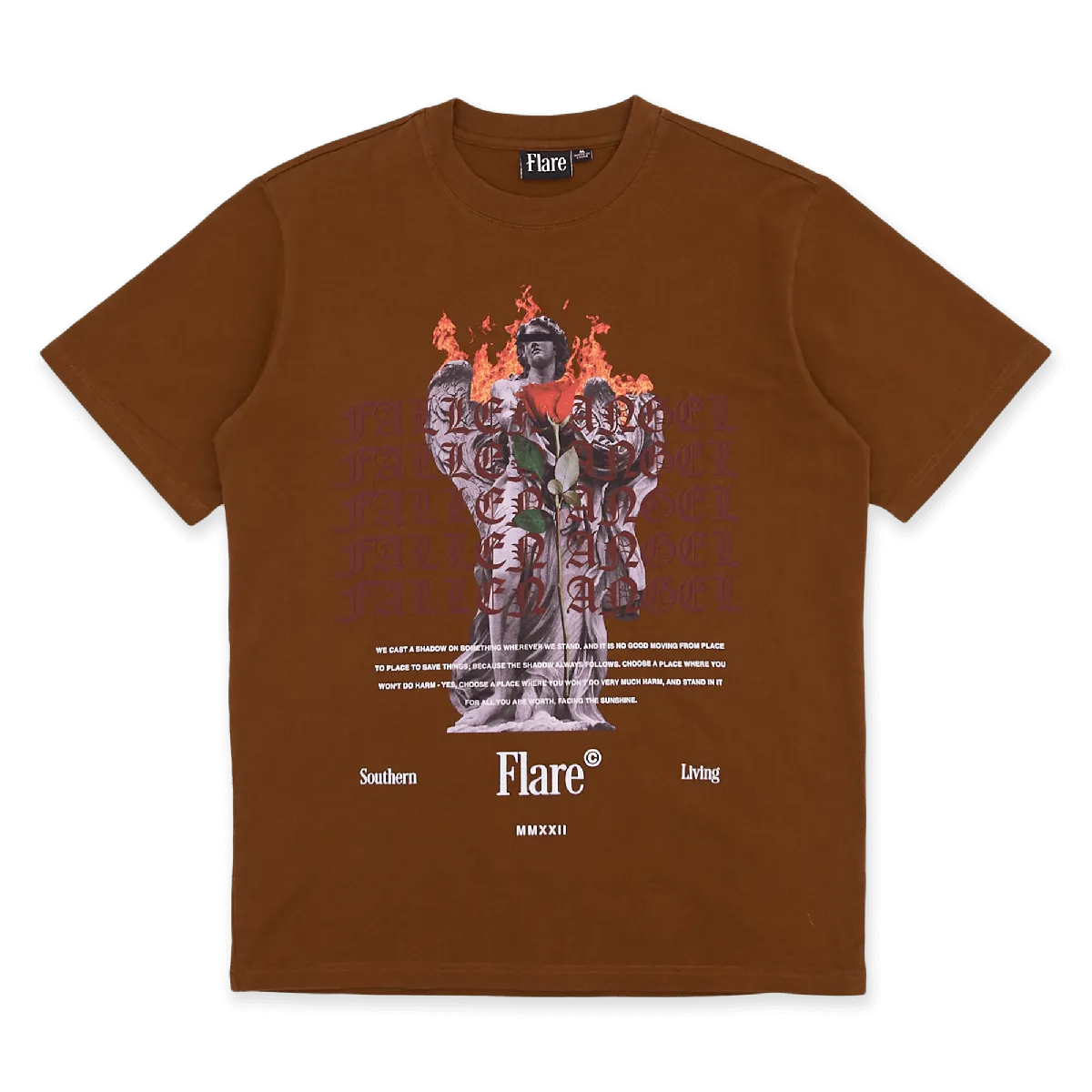 Fallen Angel T Shirt Brown