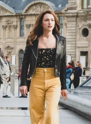GOD FRIENDED ME Leather Jacket Worn by Violett Beane