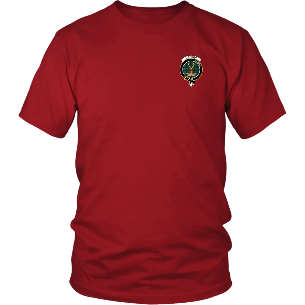 Gordon Tartan T-Shirt - Scottish Proverb k7