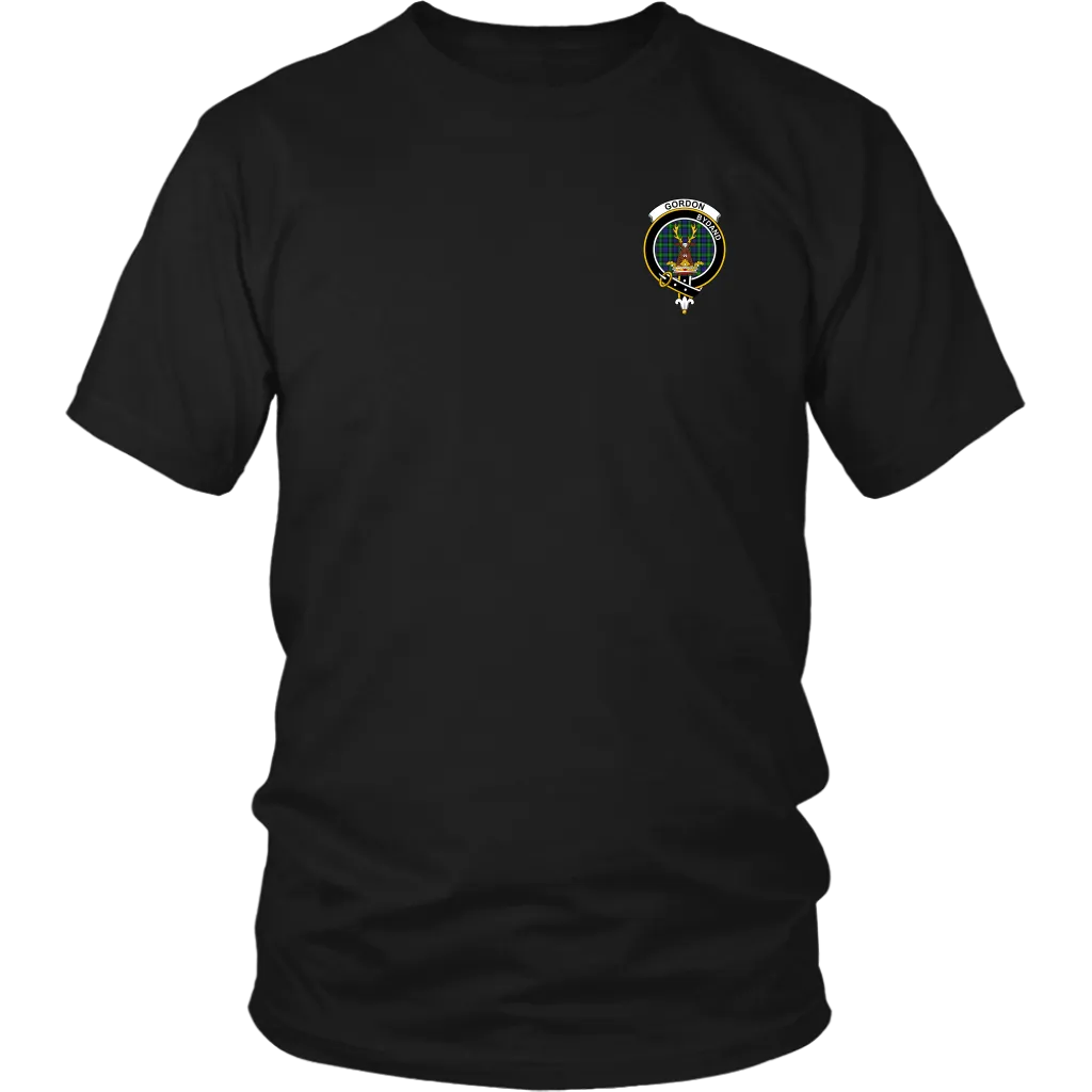 Gordon Tartan T-Shirt - Scottish Proverb k7