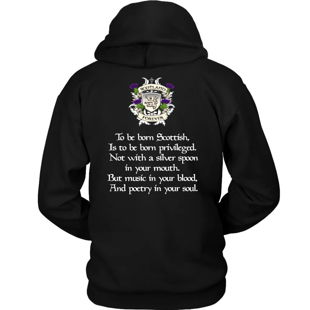 Gordon Tartan T-Shirt - Scottish Proverb k7