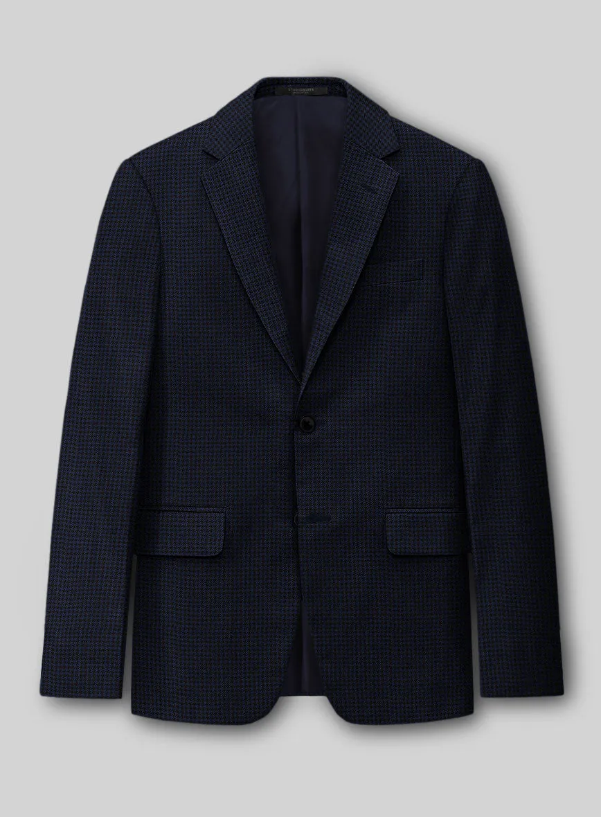 Guabello Dark Blue Houndstooth Jacket