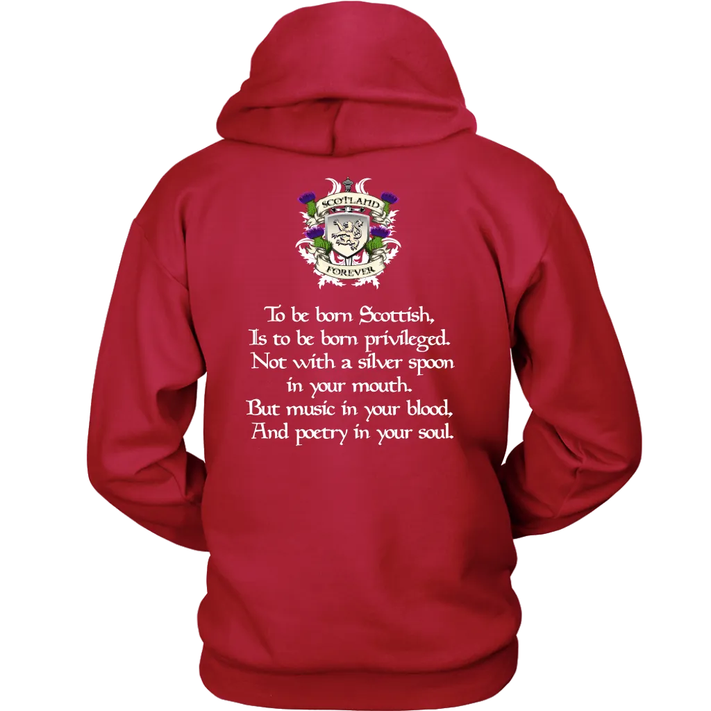 Gunn Tartan T-Shirt - Scottish Proverb k7