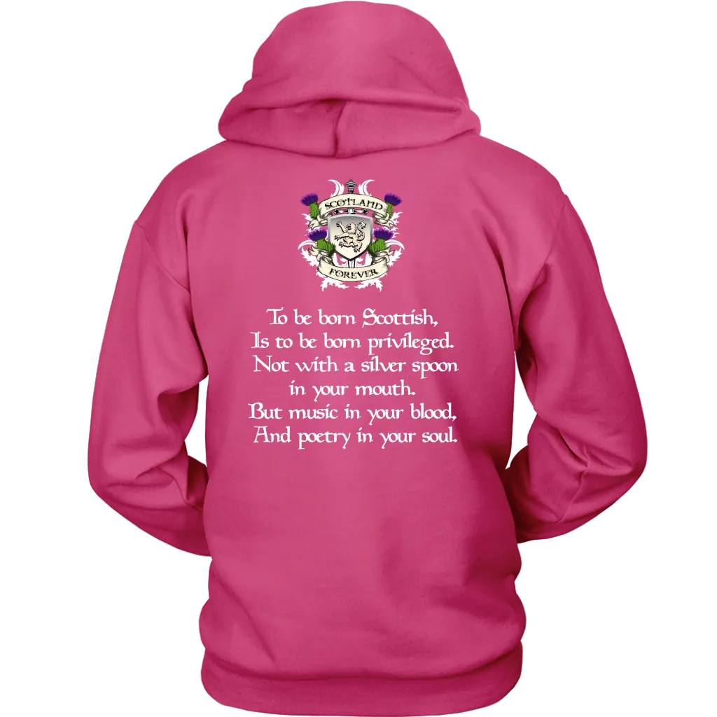 Gunn Tartan T-Shirt - Scottish Proverb k7