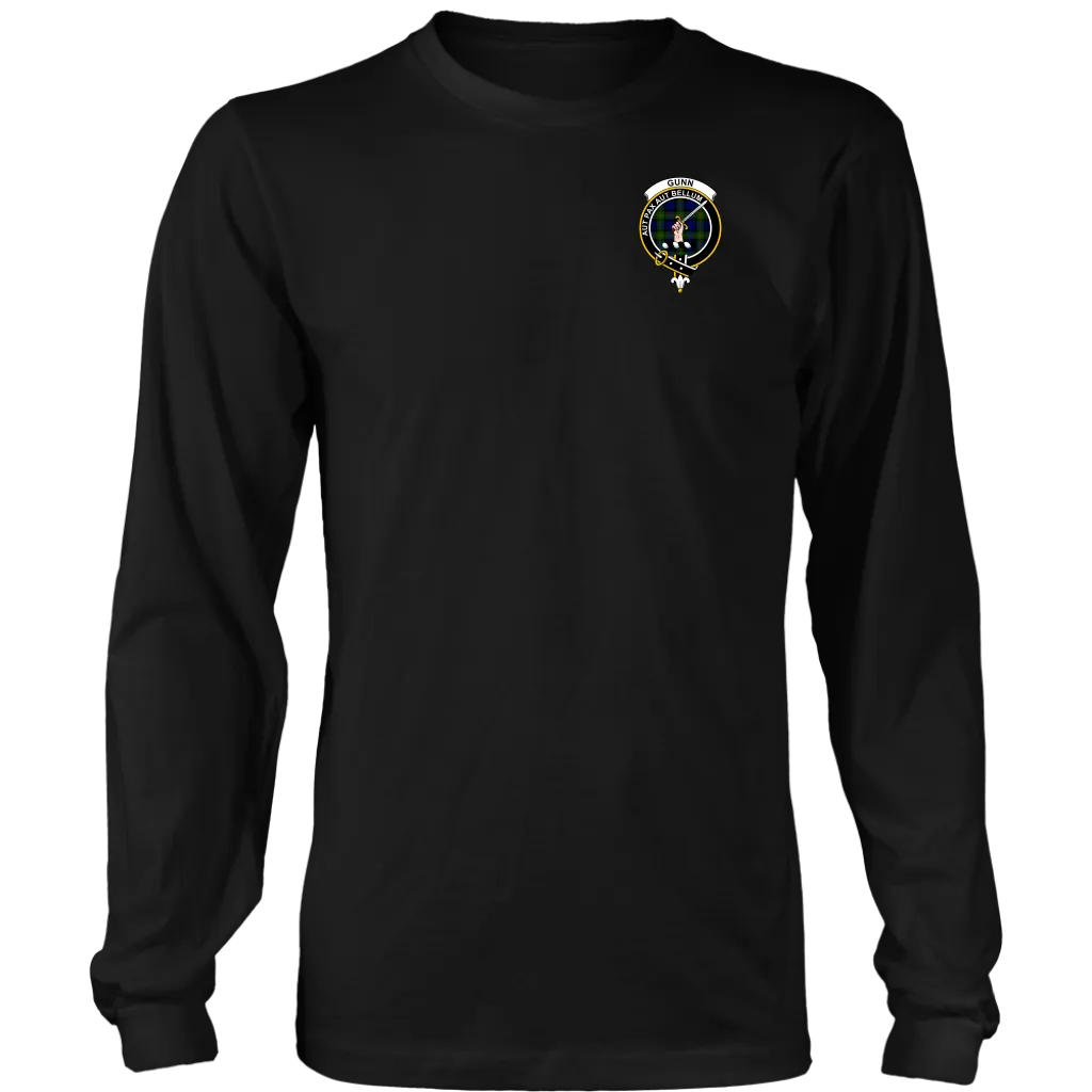 Gunn Tartan T-Shirt - Scottish Proverb k7