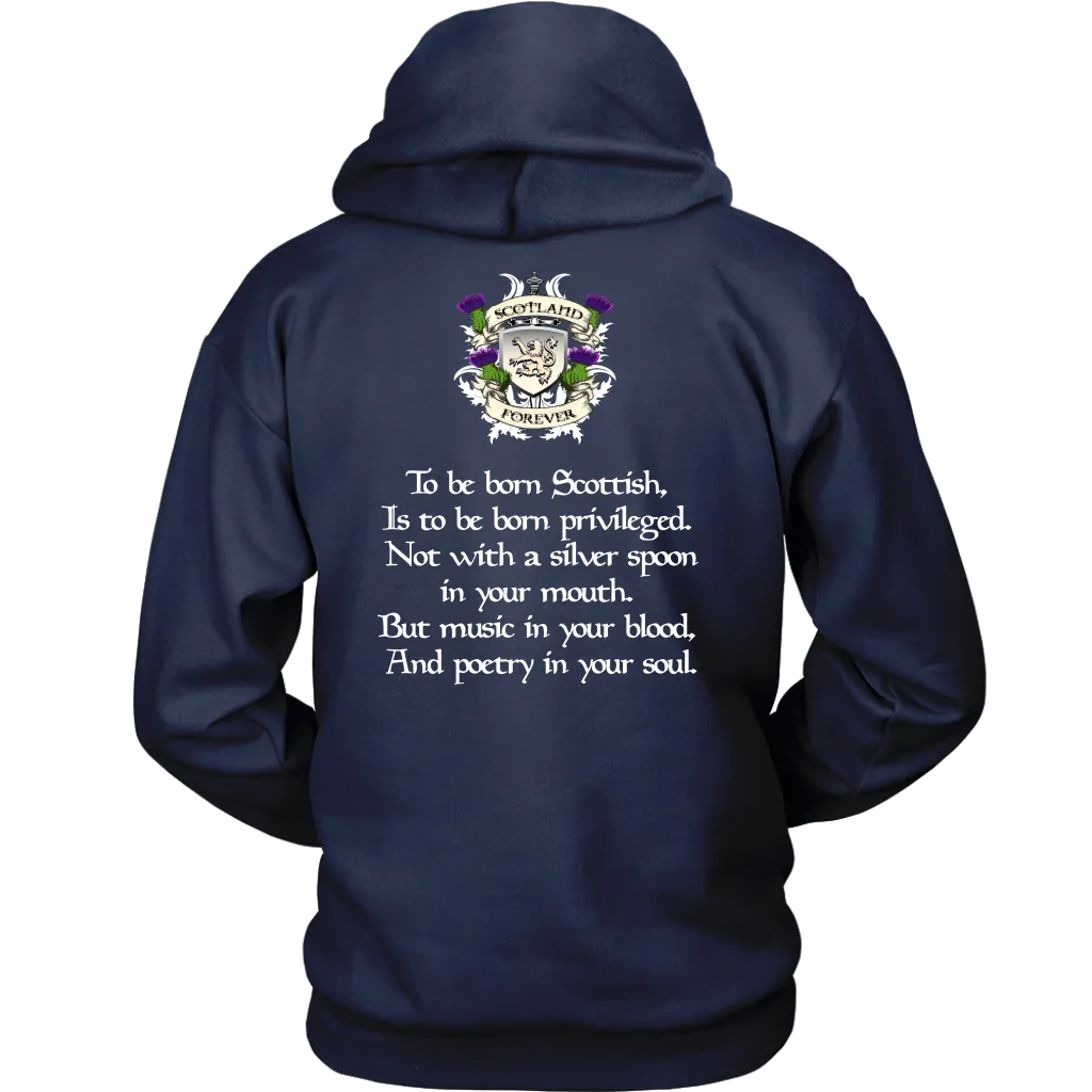 Gunn Tartan T-Shirt - Scottish Proverb k7