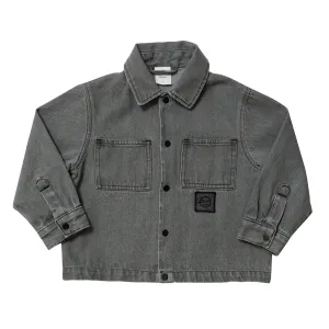 Jacket Disco Black Bleached Denim