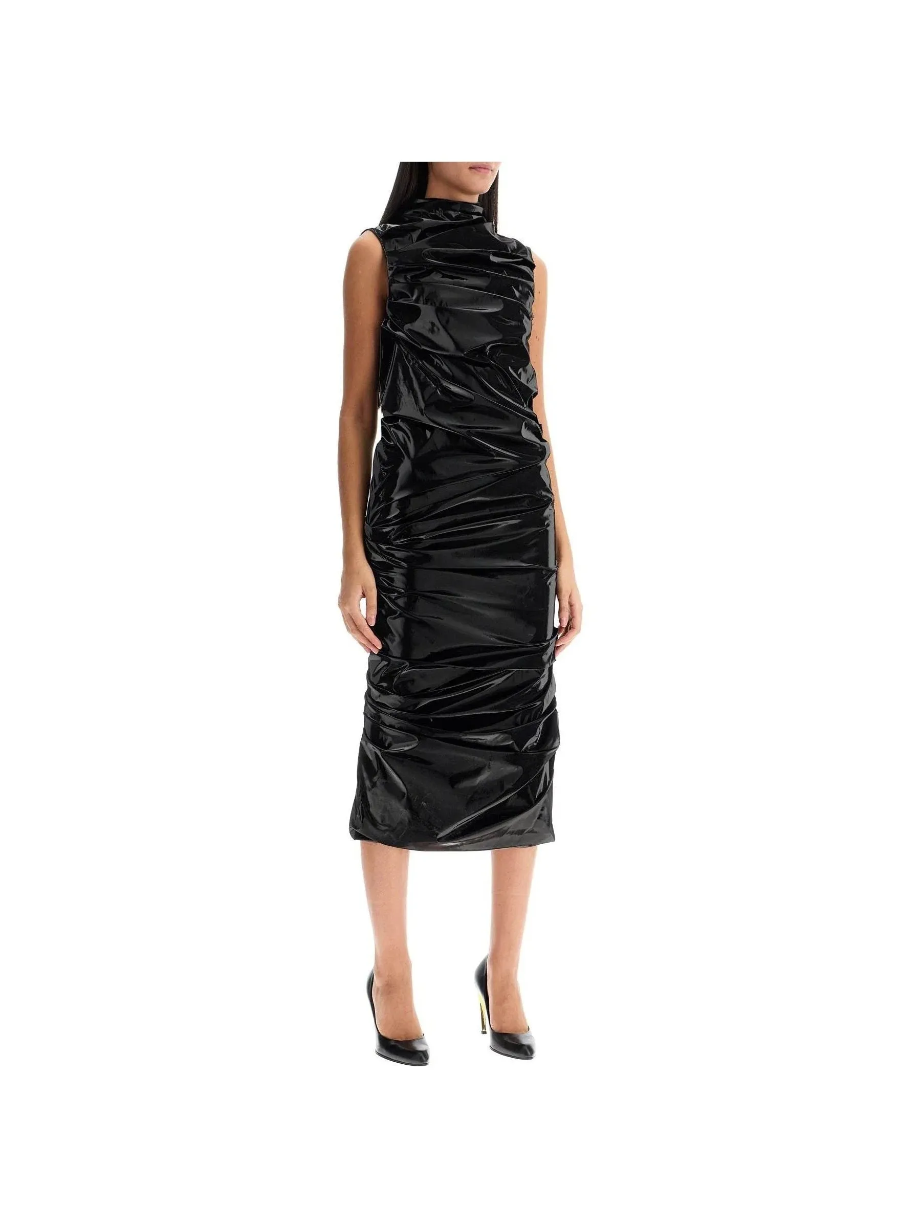 Laminated Sheath Dress
