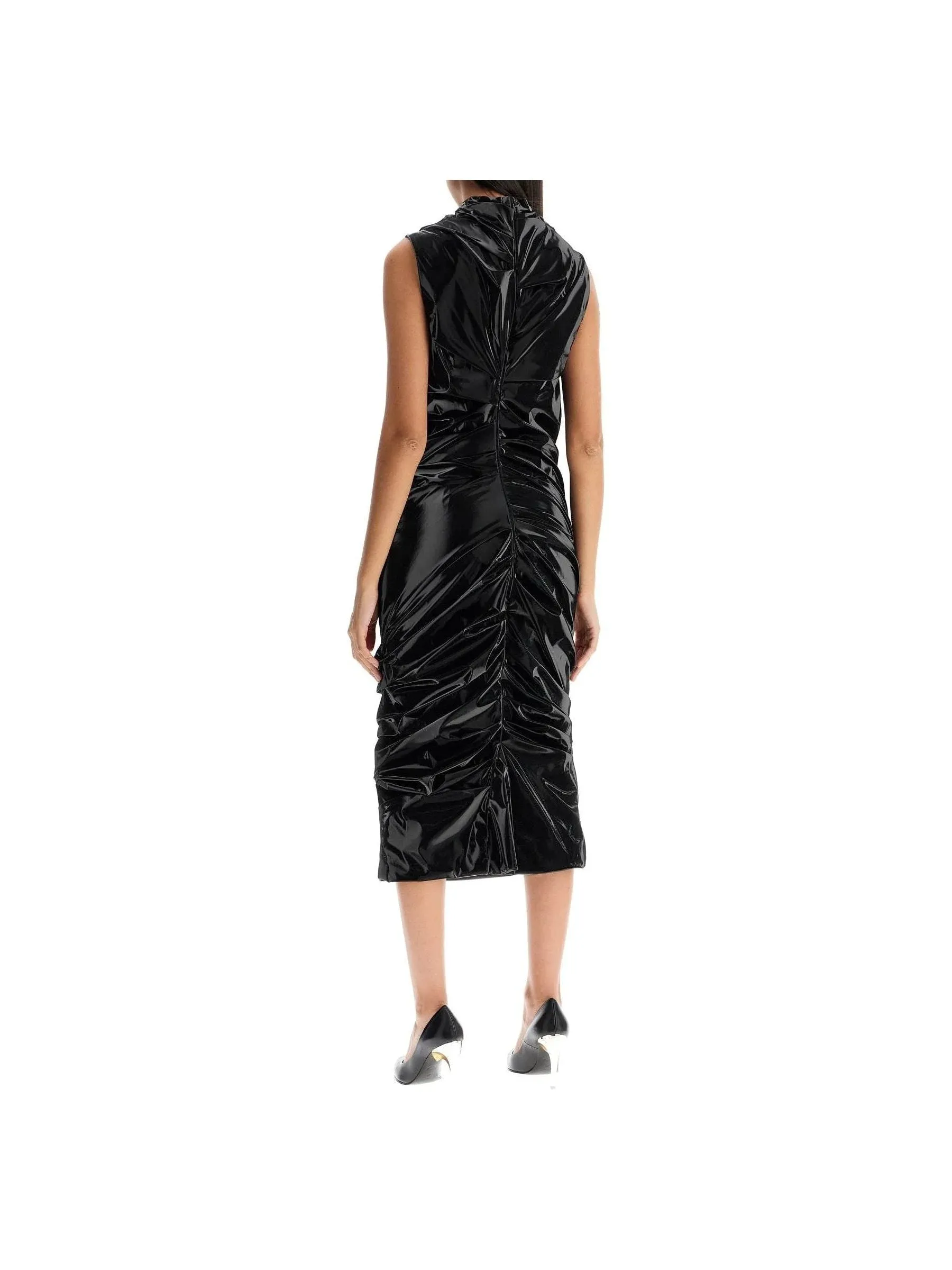 Laminated Sheath Dress