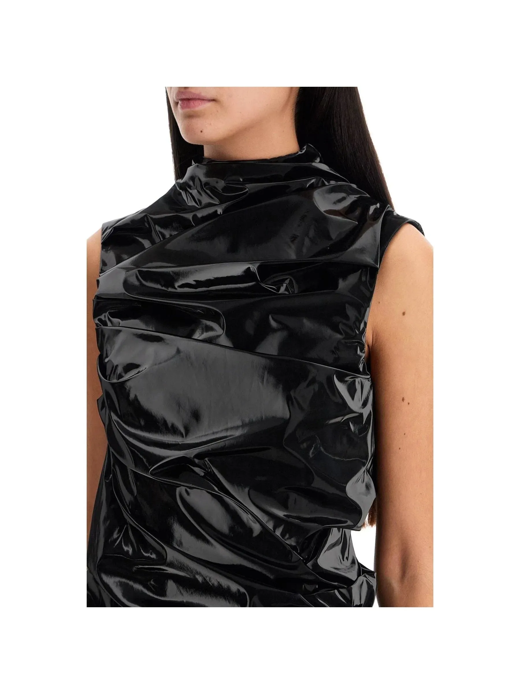 Laminated Sheath Dress