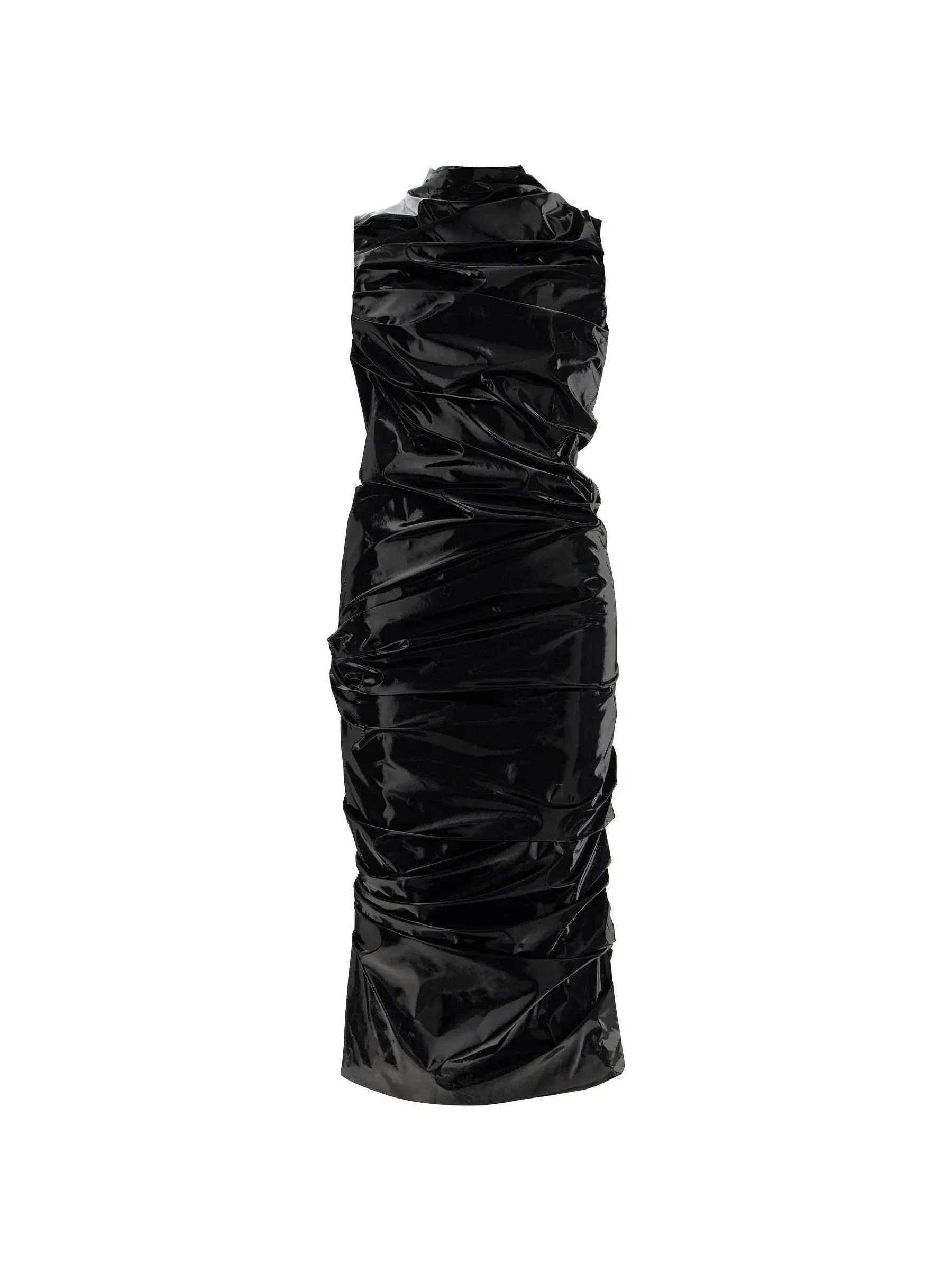 Laminated Sheath Dress