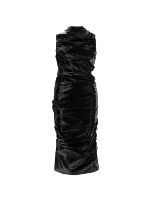 Laminated Sheath Dress