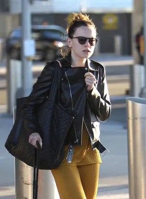Leather Jacket worn by Daisy Ridley