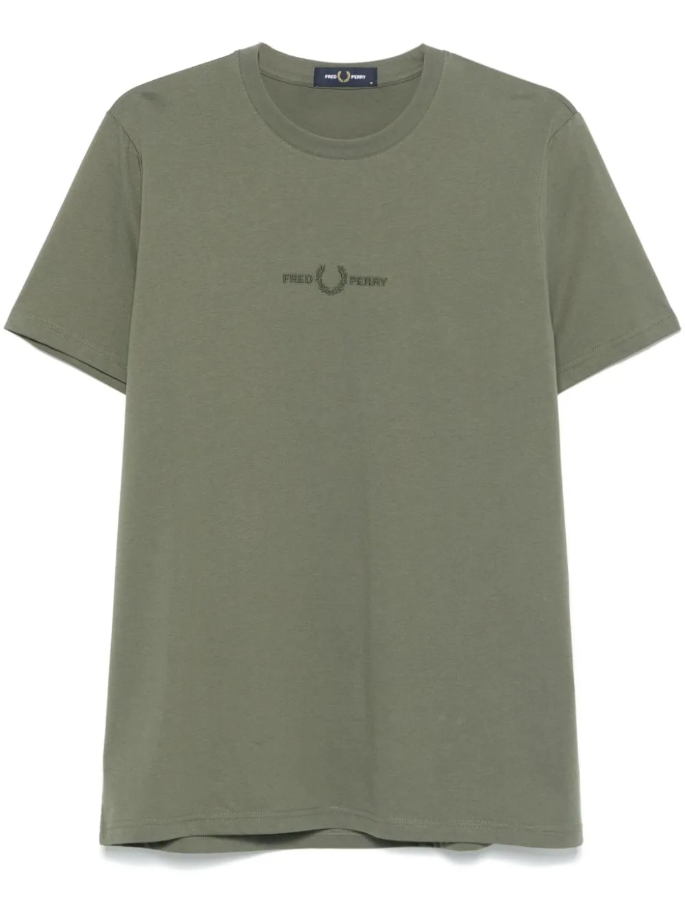 logo-embroidered T-shirt