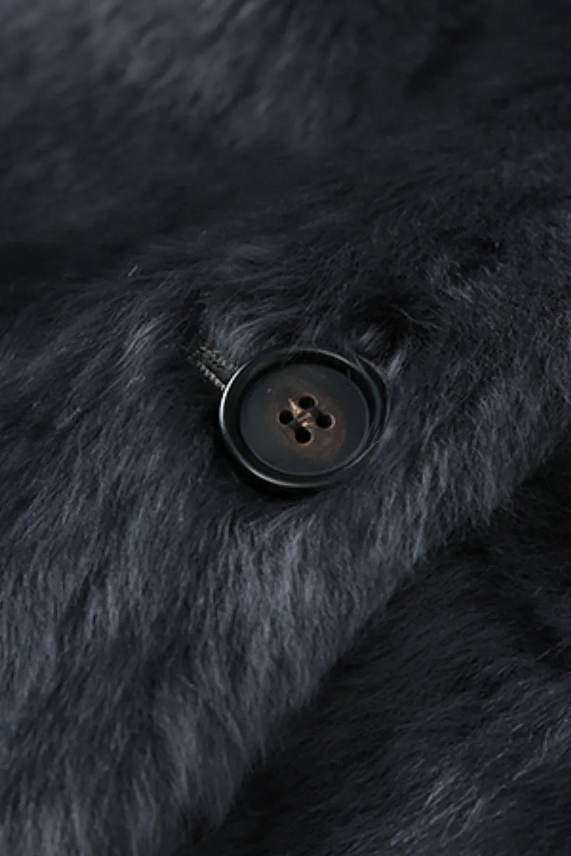 Luxe V-Neck Spain Lacon Sheepskin Shearling Coat